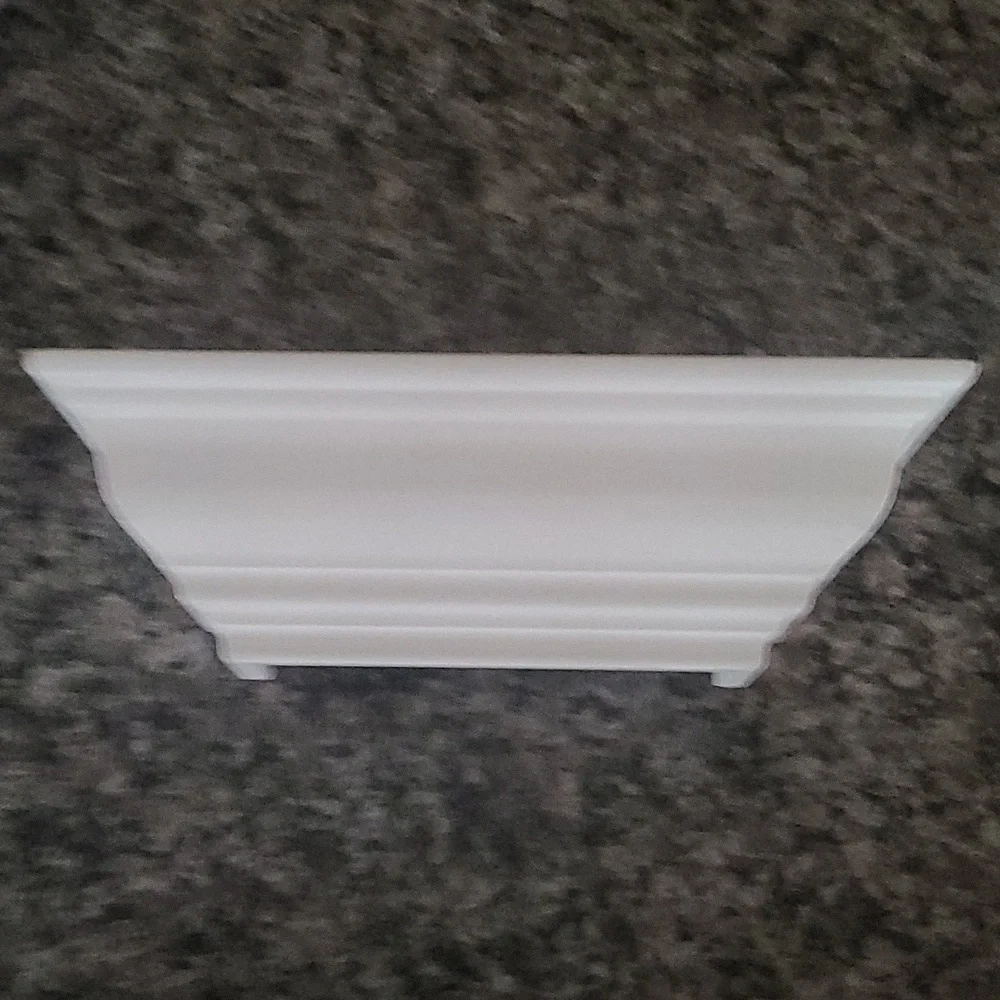 Decorative white display shelf hold up to 20 lbs gently used 12